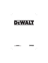 DeWalt DW085 Manuel utilisateur