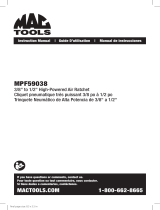 MAC TOOLS MPF59038 Manuel utilisateur