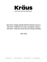 KRAUS Geo Axis Single Handle Pull Out Kitchen Faucet KPF-1750 Manuel utilisateur