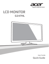 Acer G247HL Le manuel du propriétaire