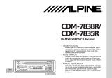 Alpine cdm 7838 r Le manuel du propriétaire