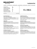 Blaupunkt CL 216.1 Le manuel du propriétaire