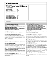 Blaupunkt TMC-TUNERBOX D-NAMIC Le manuel du propriétaire