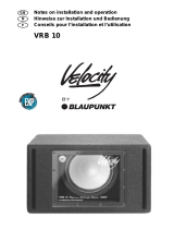 Blaupunkt VELOCITY VRB 10 Le manuel du propriétaire