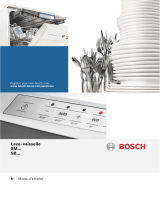 Bosch SMS68TI01 Le manuel du propriétaire