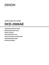Denon DCD-2010AE Manuel utilisateur