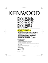 Kenwood KDC-W3537 Le manuel du propriétaire