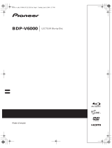 Pioneer BDP-V6000 Le manuel du propriétaire