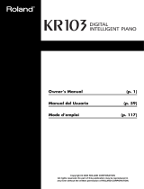 Roland KR103 Le manuel du propriétaire