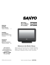 Sanyo DP26648 - 26" LCD TV Le manuel du propriétaire