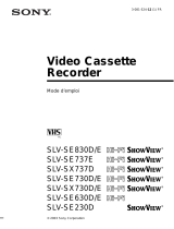 Sony SLV-SE630E Le manuel du propriétaire