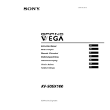 Sony KF-50SX100 Le manuel du propriétaire