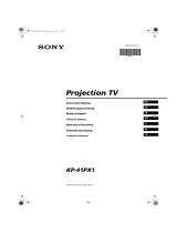 Sony KP-41PX1 Le manuel du propriétaire