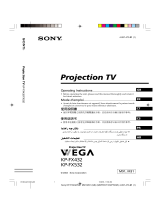 Sony KP-FX432M91 Manuel utilisateur