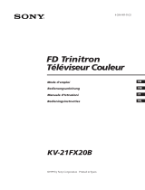 Sony FD Trinitron KV-21FX20B Le manuel du propriétaire