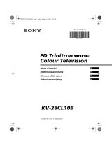 Sony KV-28CL10B Le manuel du propriétaire