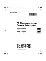 Sony KV-32FQ70B Le manuel du propriétaire