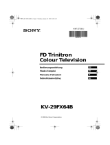 Sony KV-29FX64B Le manuel du propriétaire
