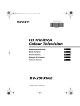 Sony KV-29FX66E Le manuel du propriétaire