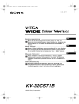 Sony KV-32CS71 Le manuel du propriétaire