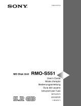 Sony RMO-S551 Le manuel du propriétaire