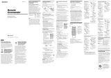 Sony RMV-210T Le manuel du propriétaire