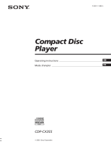 Sony CDP-CX355 Le manuel du propriétaire