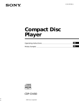 Sony CDP-CX450 Le manuel du propriétaire