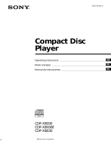 Sony CDP-XB820 Manuel utilisateur