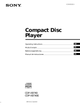 Sony CDP-XB740 Manuel utilisateur