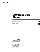 Sony CDP-XE220 Le manuel du propriétaire