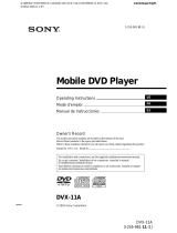 Sony DVX-11A Le manuel du propriétaire