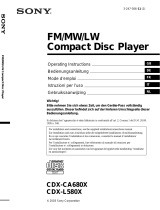 Sony CDX-L580X Manuel utilisateur