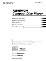 Sony CDX-GT200S Manuel utilisateur