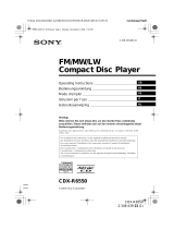 Sony CDX-R6550 Le manuel du propriétaire