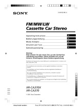 Sony XR-CA370X Manuel utilisateur