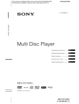 Sony MEX-DV1500U Le manuel du propriétaire
