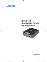 Pelco NET5501-XT Network Video Encoder Guide de démarrage rapide