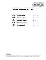 MULTIPLEX MULTIcont BL-17 Instructions For Use Manual