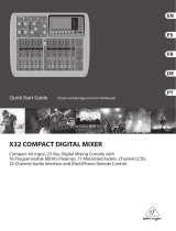 Behringer X32 DIGITAL MIXER Guide de démarrage rapide