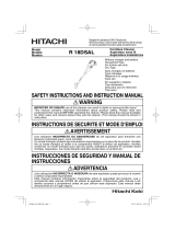 Hitachi R 18DSL Safety And Instruction Manual