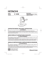 Hitachi S18SB - 7" Disc Sander Manuel utilisateur