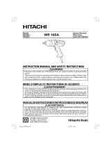 Hitachi WR 16SA Instruction Manual And Safety Instructions