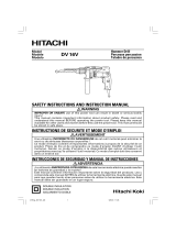 Hitachi DV 16V Manuel utilisateur