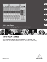 Behringer EURODESK SX4882 Guide de démarrage rapide