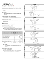 Hitachi E-242SN Guide d'installation