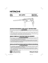 Hitachi DH 22PH Instruction Manual And Safety Instructions