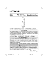 Hitachi WH14DCAL Manuel utilisateur