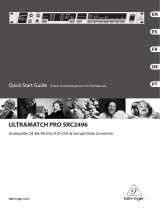 Behringer Ultramatch Pro SRC2496 Guide de démarrage rapide