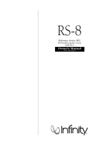 Infinity Reference RS-8 Le manuel du propriétaire